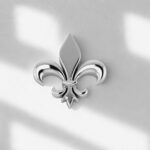 Flor de Lis Tooth Gem (Cromo Cobalto)