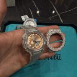 G Shock con bisel espinas oro blanco - Imagen 2